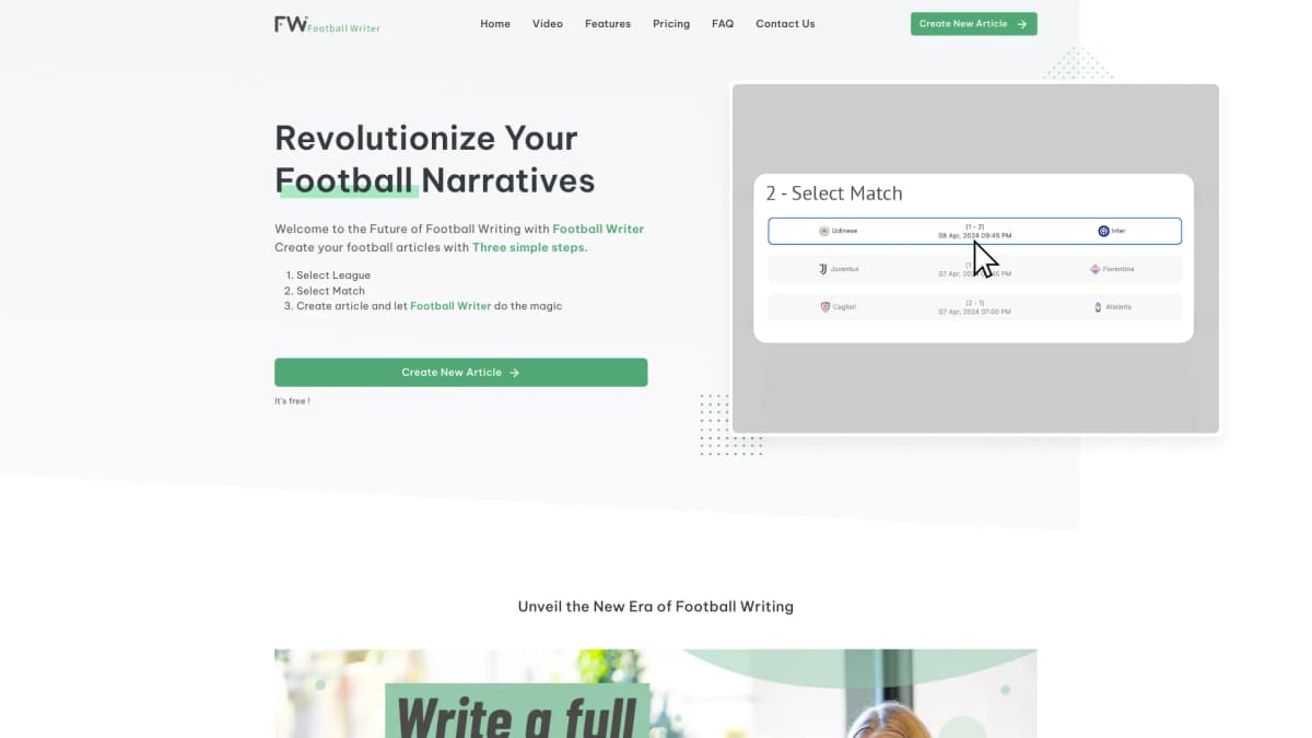 Football Writer screenshot 1