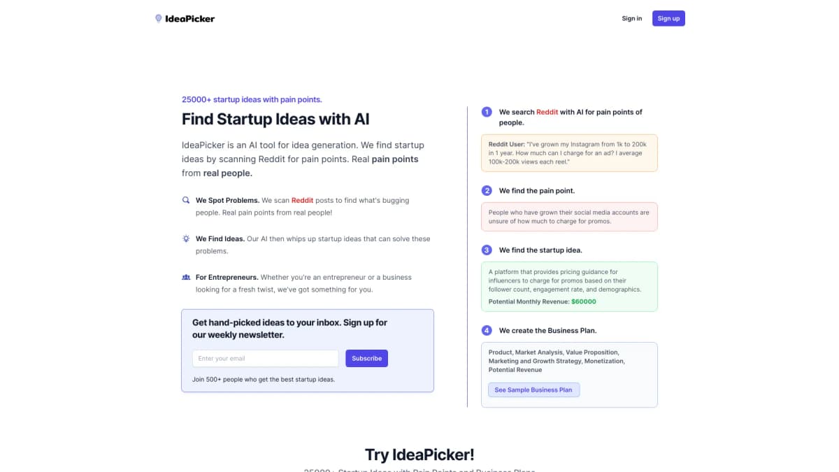 IdeaPicker screenshot 1