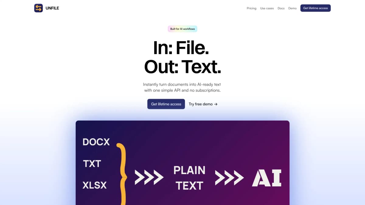 Unfile screenshot 1