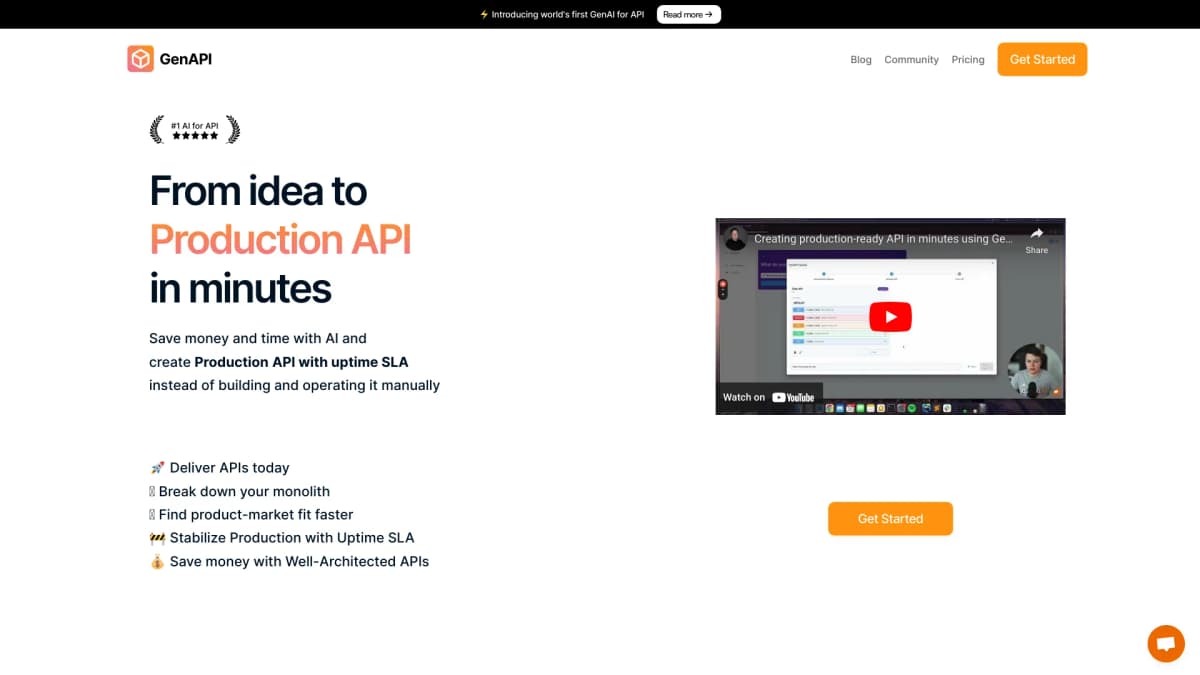 GenAPI screenshot 1
