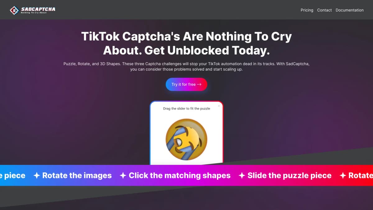 SadCaptcha screenshot 1