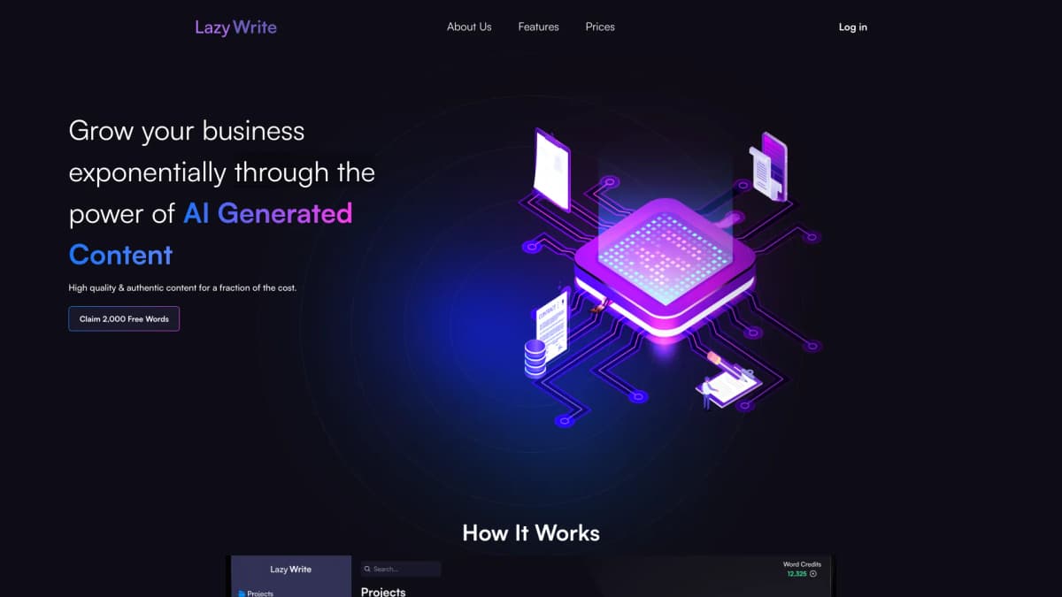 Lazy Write screenshot 1