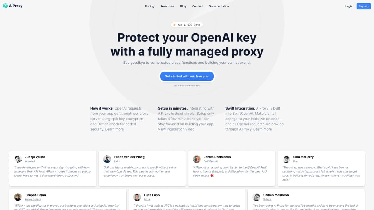AIProxy screenshot 1