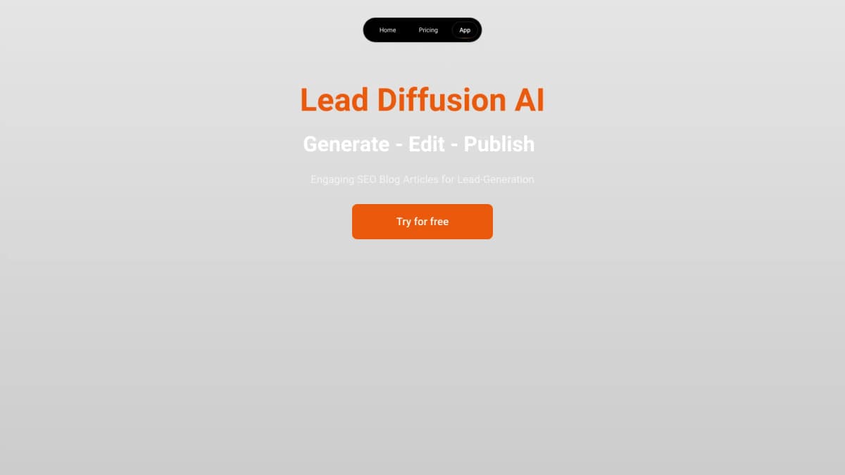 Lead Diffusion AI screenshot 1
