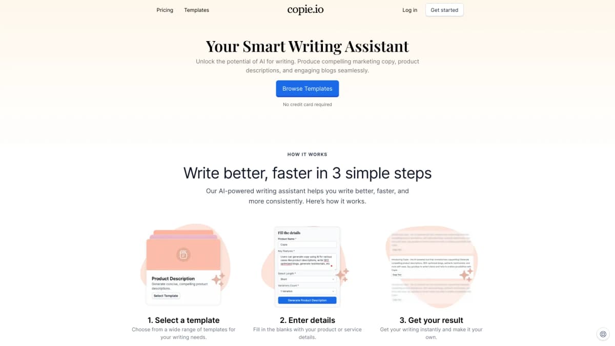 Copie.io screenshot 1