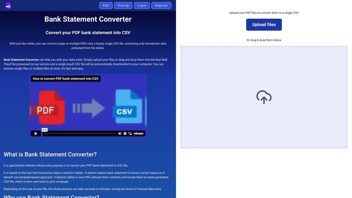 Bank Statement Converter screenshot 1