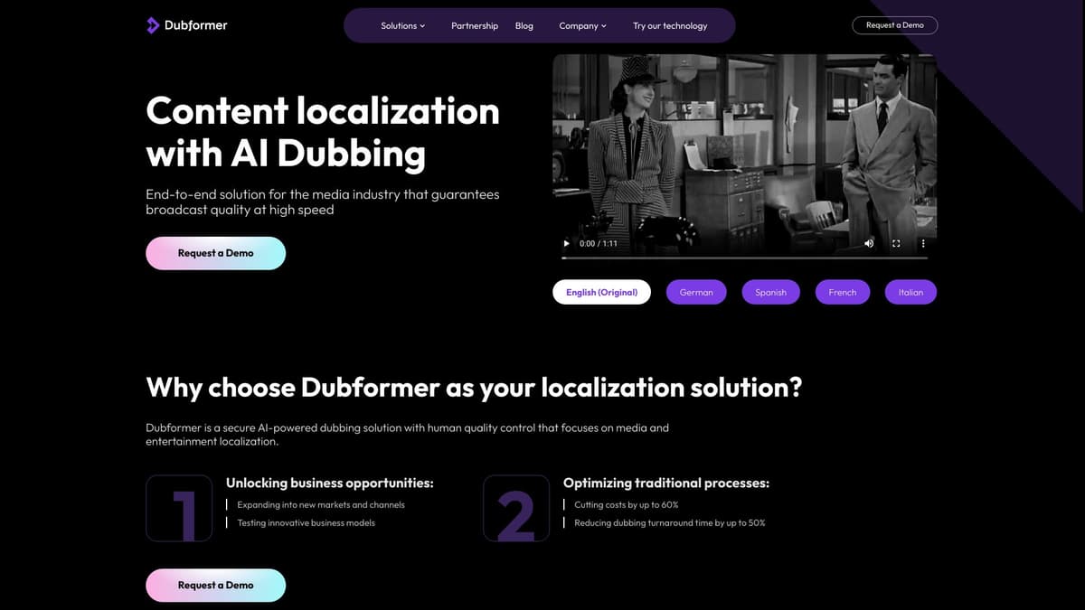 Dubformer screenshot 1