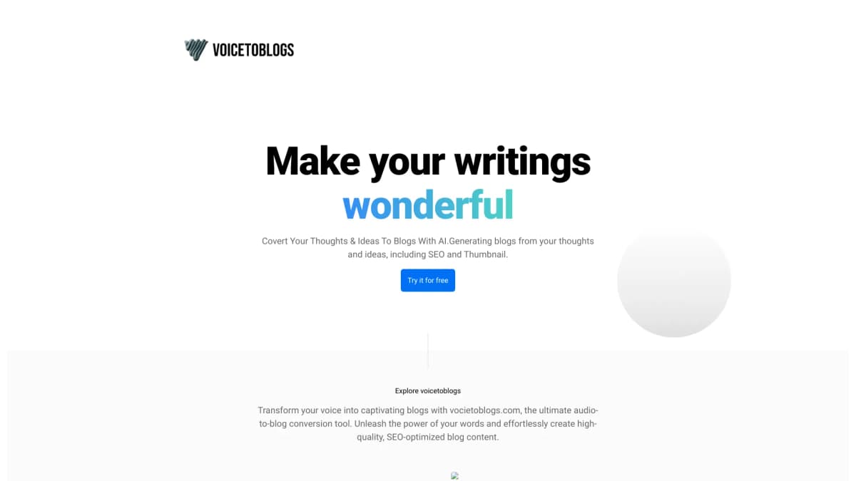 voicetoblogs screenshot 1