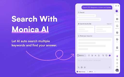 Monica screenshot 1