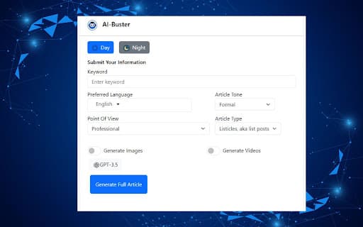 Aibuster screenshot 1