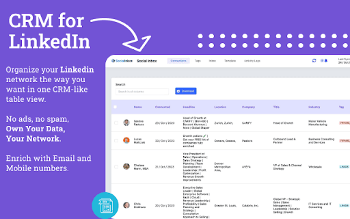Linked CRM screenshot 1