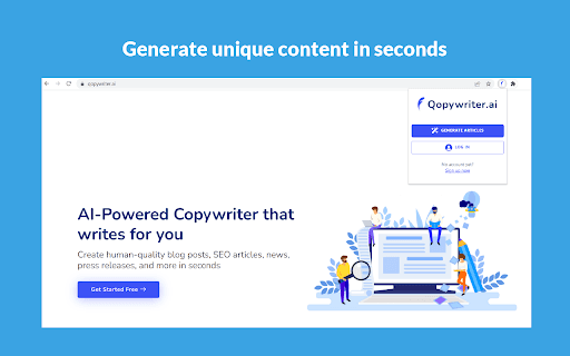 AI content generator screenshot 1