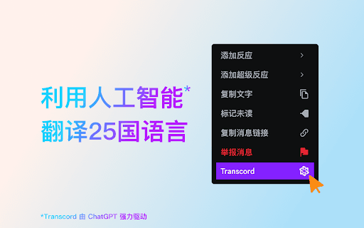 Transcord screenshot 1