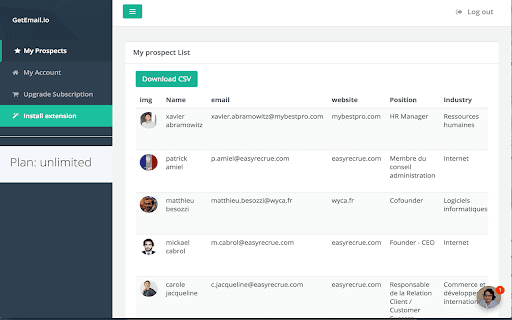 GetEmail.io screenshot 1
