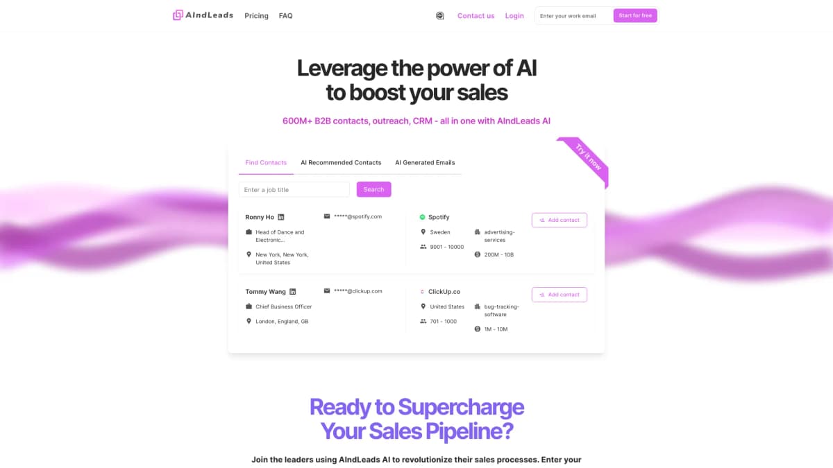 AIndLeads screenshot 1