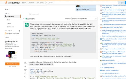ChatOverflow screenshot 1
