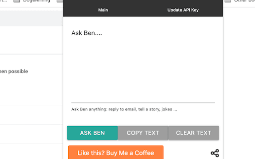 Ben (Chat GPT) screenshot 1