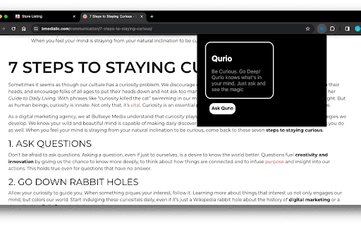 Qurio screenshot 1