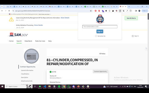 GovPipeline AI Extension screenshot 1