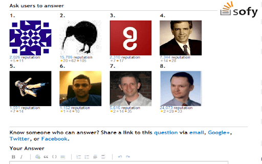 Stack Overflow with Sofy Chrome Extension screenshot 1