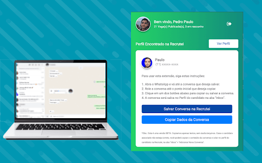 Recrutei Extension screenshot 1