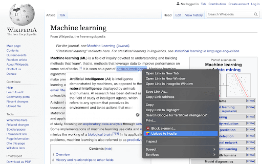 Nuclia Chrome Extension screenshot 1
