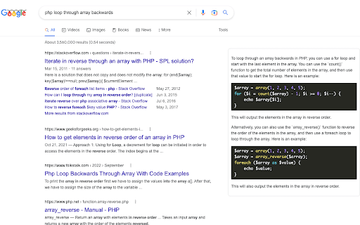 ChatGPT for Google Browser Extension screenshot 1