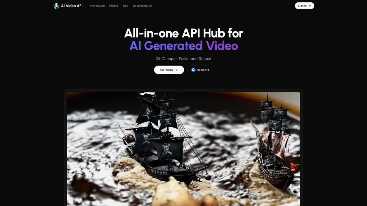 AI Video API screenshot 1