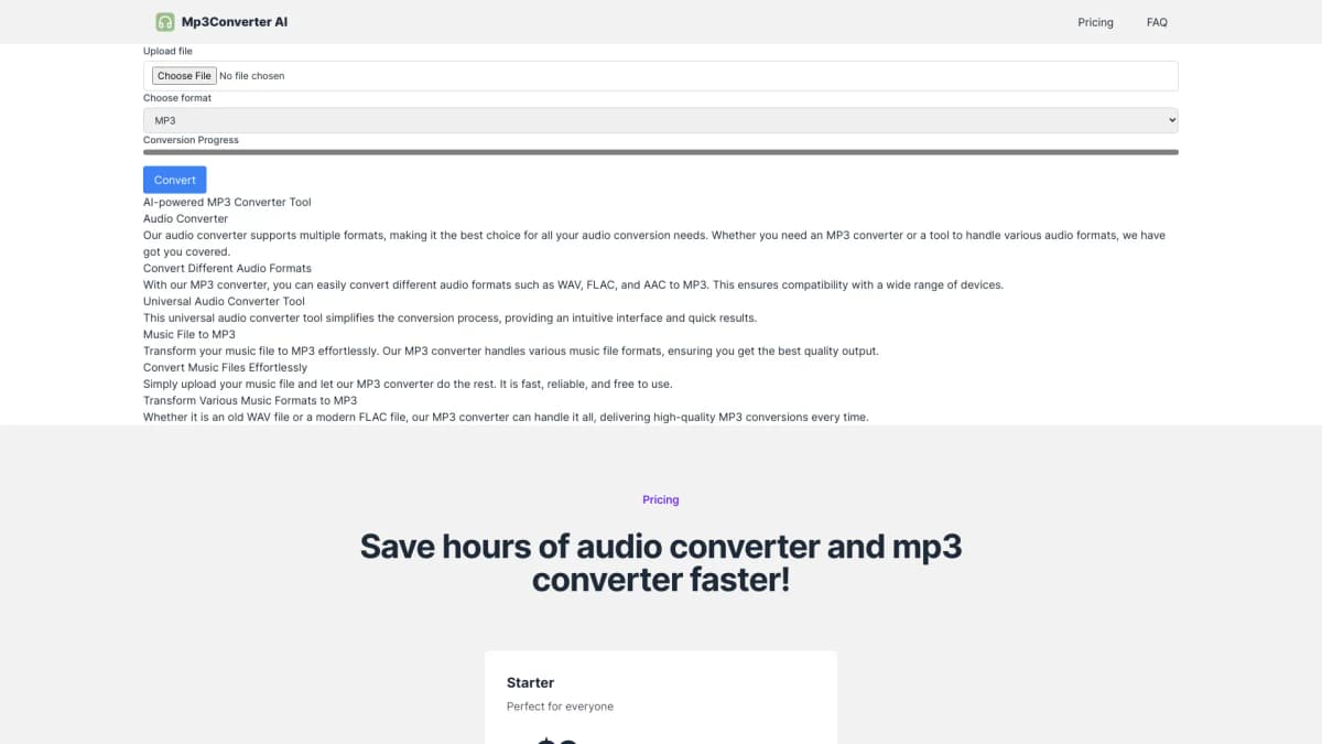 Mp3Converter AI screenshot 1