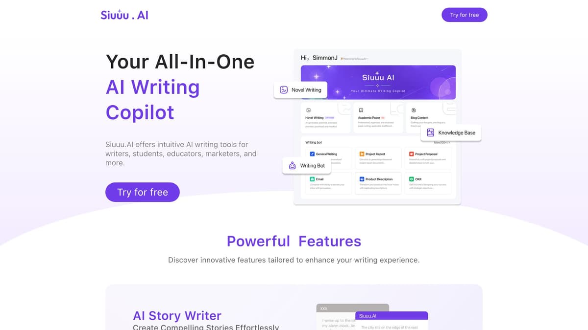 Siuuu.ai screenshot 1