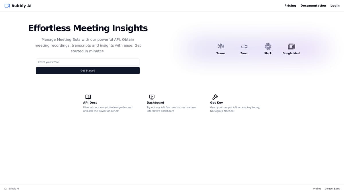 Bubbly Meeting Api screenshot 1