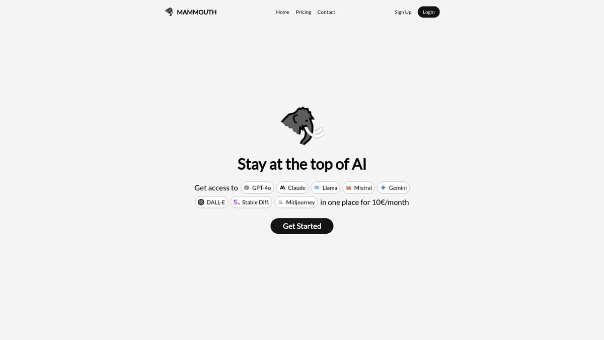 Mammouth AI screenshot 1