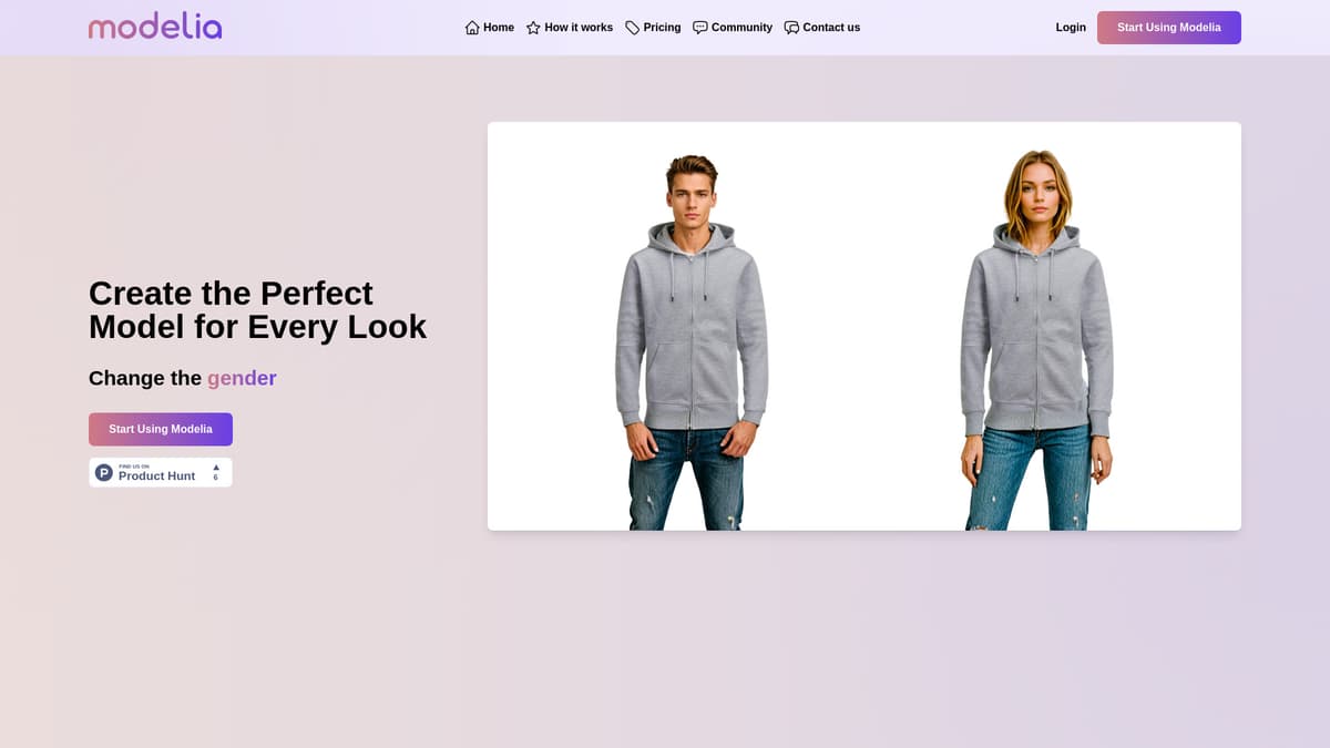 Modelia screenshot 1