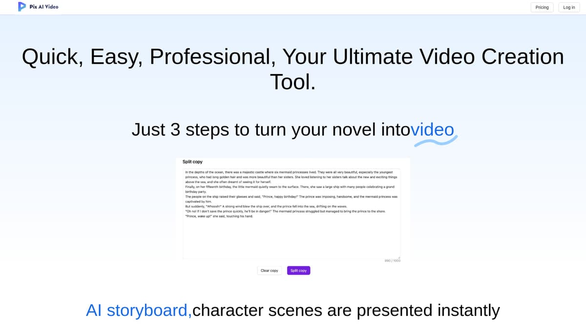 PixAIVideo screenshot 1