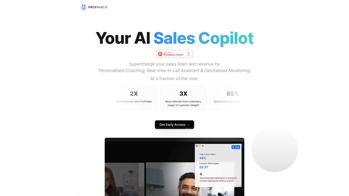 Profimatix screenshot 1