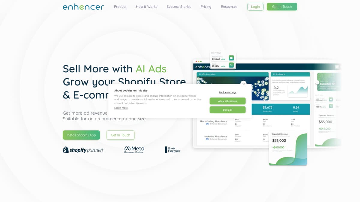 Enhencer AI Ads screenshot 1