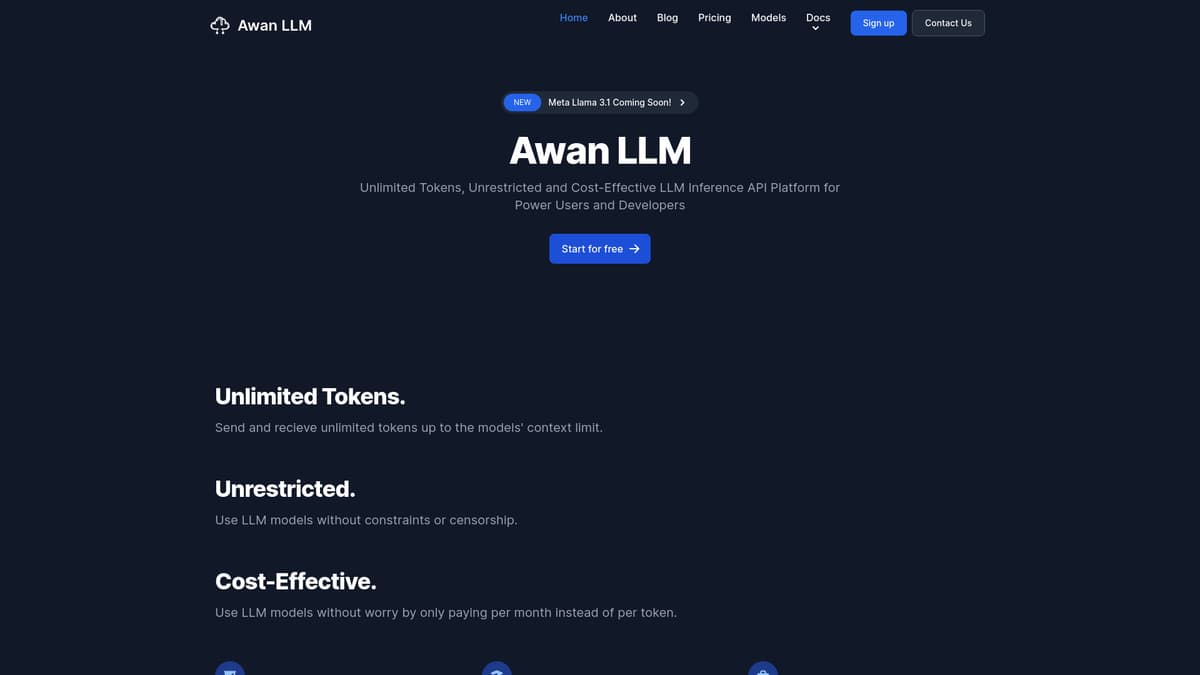 AwanLLM screenshot 1