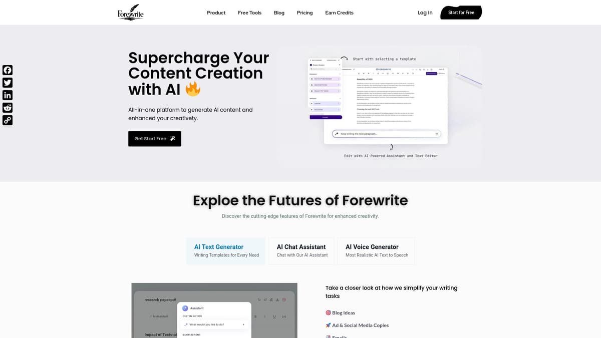 Forewrite screenshot 1