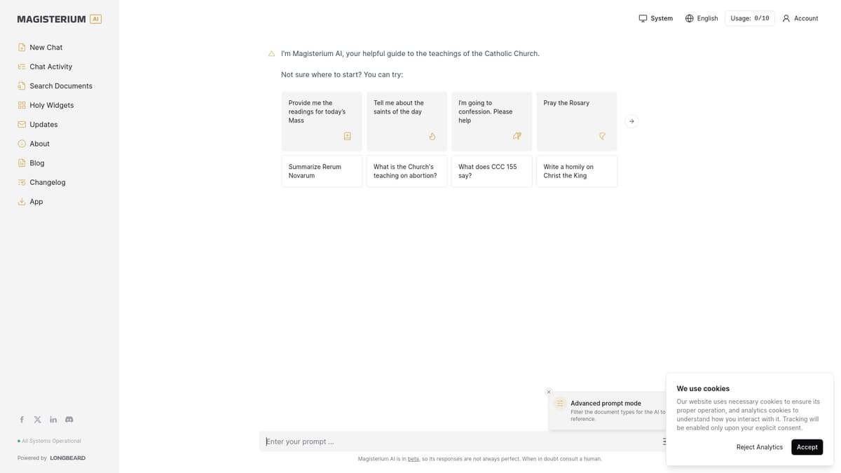 Magisterium AI screenshot 1