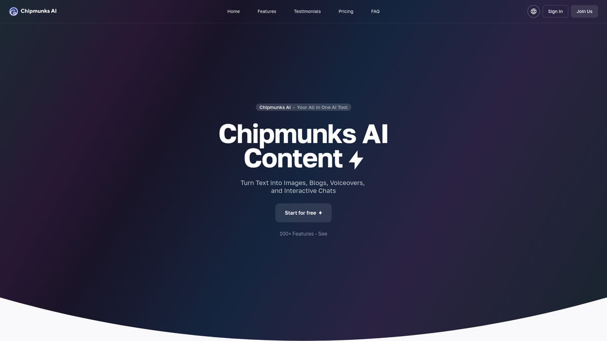 Chipmunks AI screenshot 1