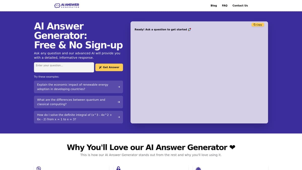 AI Answer Generator screenshot 1