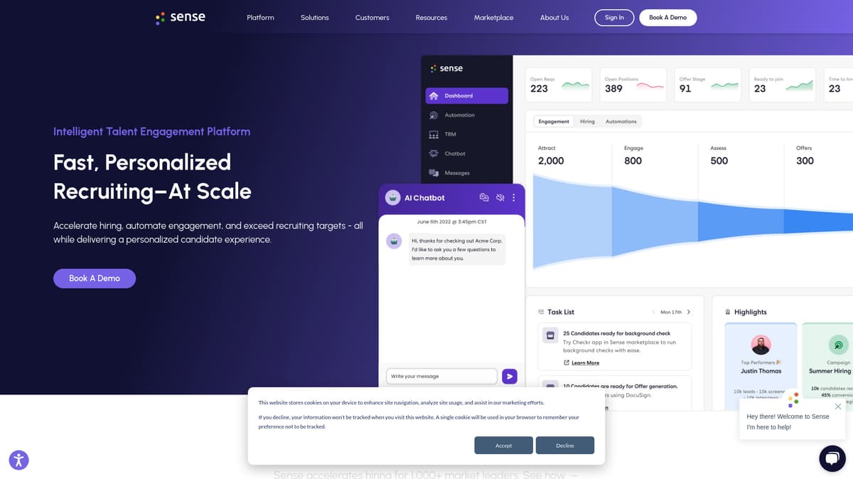Sense screenshot 1