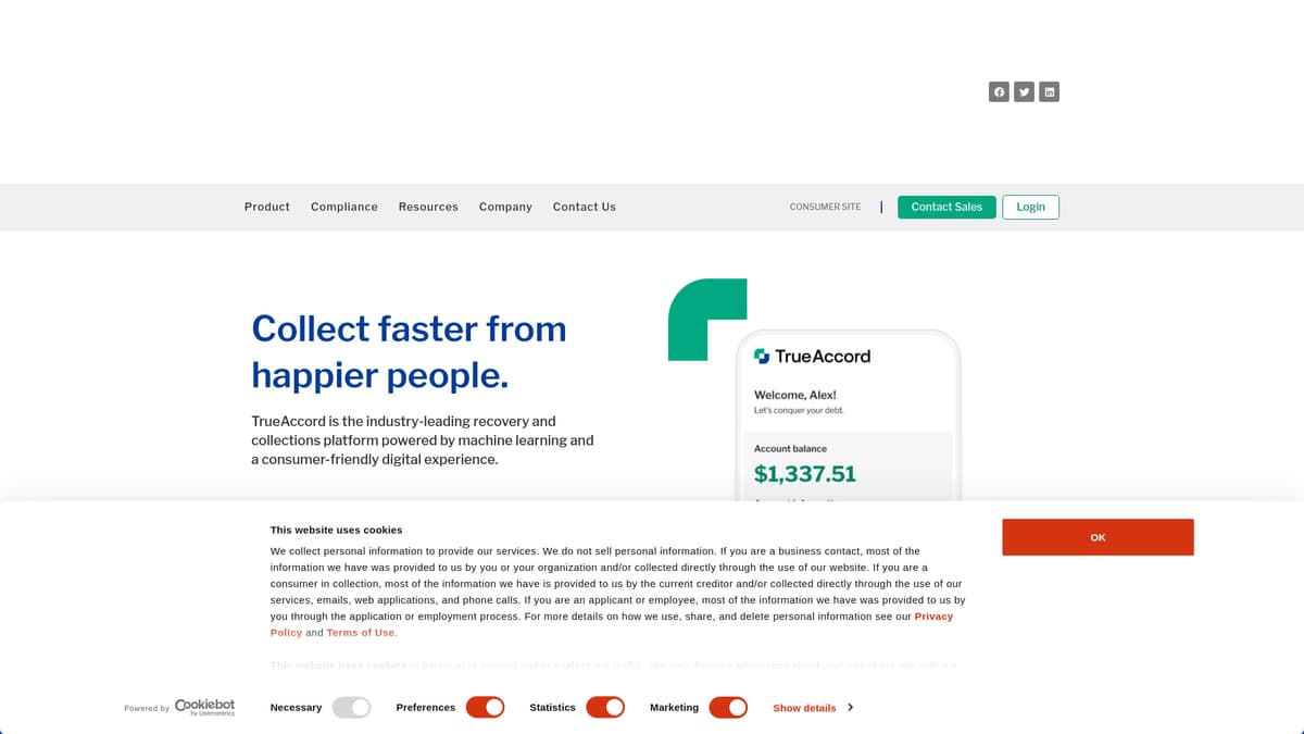 TrueAccord screenshot 1