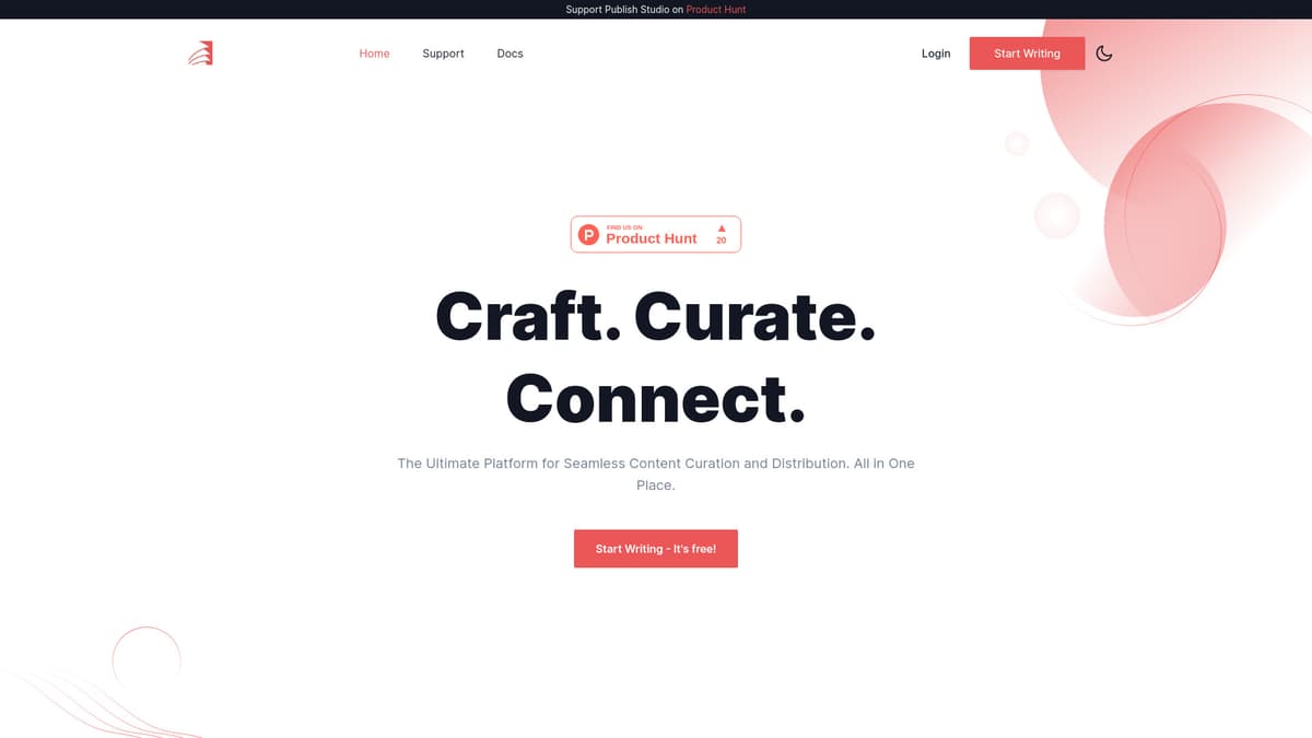 Publish Studio screenshot 1
