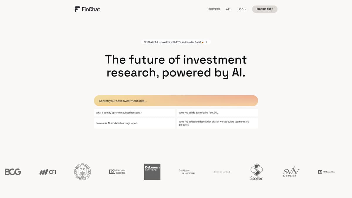 FinChat.io screenshot 1