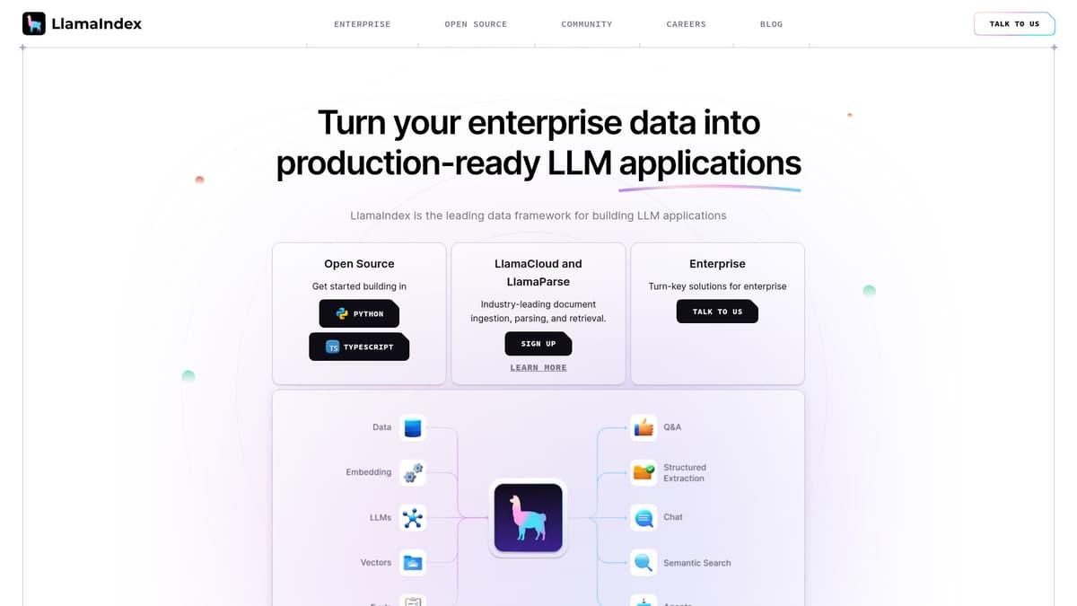 LlamaIndex screenshot 1