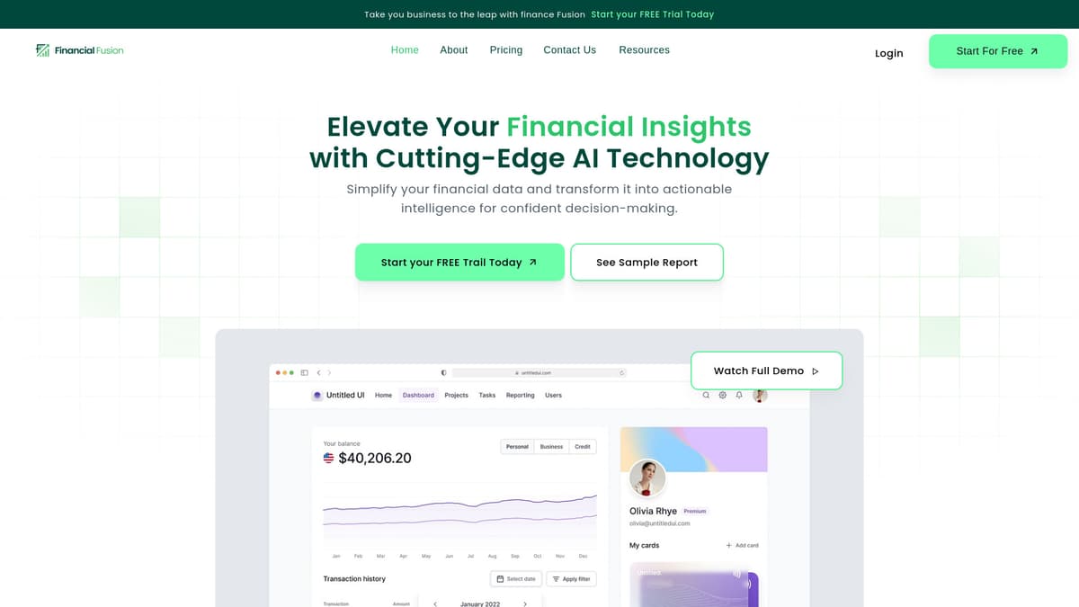 Financial Fusion screenshot 1