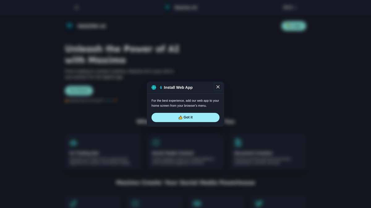 Maximo AI screenshot 1