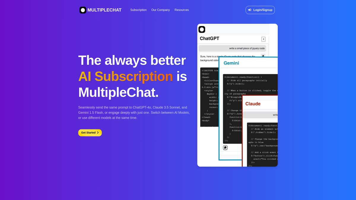 MultipleChat screenshot 1