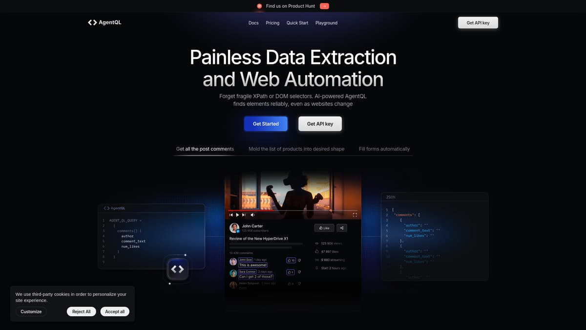 AgentQL screenshot 1